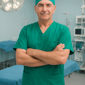 Pijama Cirúrgico Masculino Verde Bandeira em Gabardine