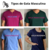 Pijama Cirúrgico Masculino Tradicional Branco Em Gabardine - Image 2