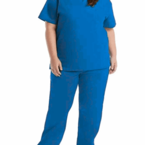 Pijama Cirúrgico Plus Size Feminino Azul Celeste em Two Way