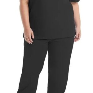 Pijama Cirúrgico Plus Size Feminino Preto em Two Way