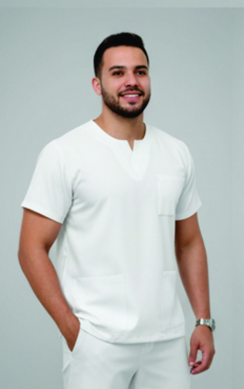 Pijama Cirúrgico Masculino Jeane Branco